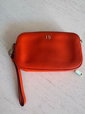 Wristlet/Wallet from Henri Bendel, Discontinued item, Orange with Gold Zipper